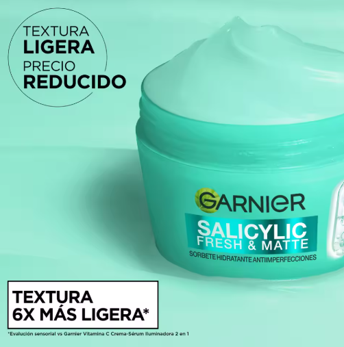 Garnier Pure Active Salicylic | Sorbete Hidratante Anti-imperfecciones — Pack 3x85ml