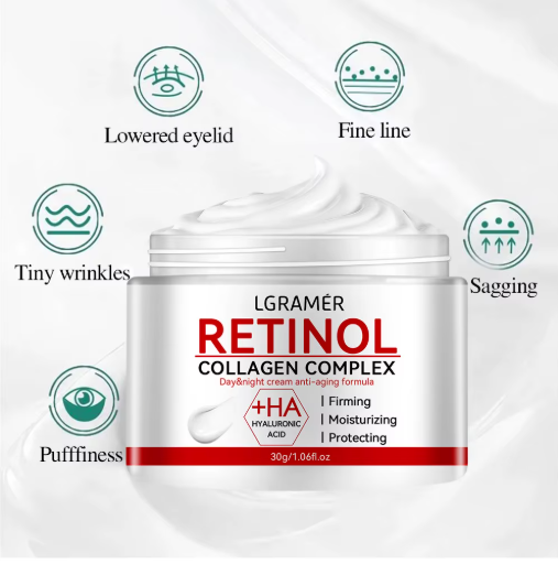 Crema Facial Retinol & Colágeno — Reafirmante Antiedad Hidratante