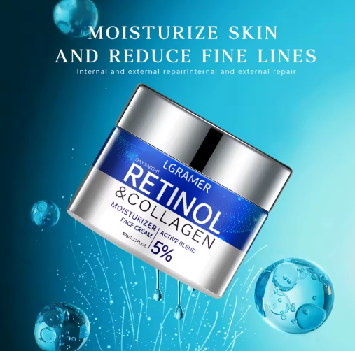 LGRAMER Retinol Collagen Complex — Crema Facial Antiedad Día & Noche