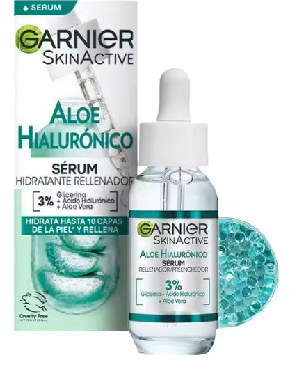 Garnier SkinActive Sérum Hidratante — Aloe Vera & Ácido Hialurónico 3%